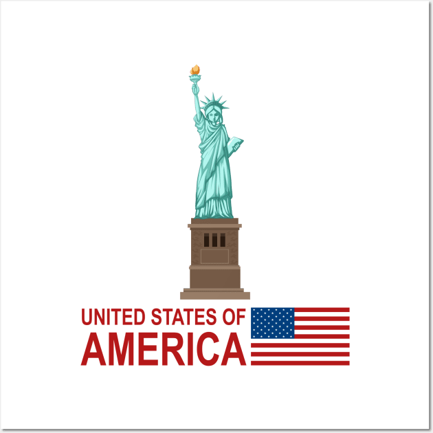 united states of america Wall Art by ARRIGO